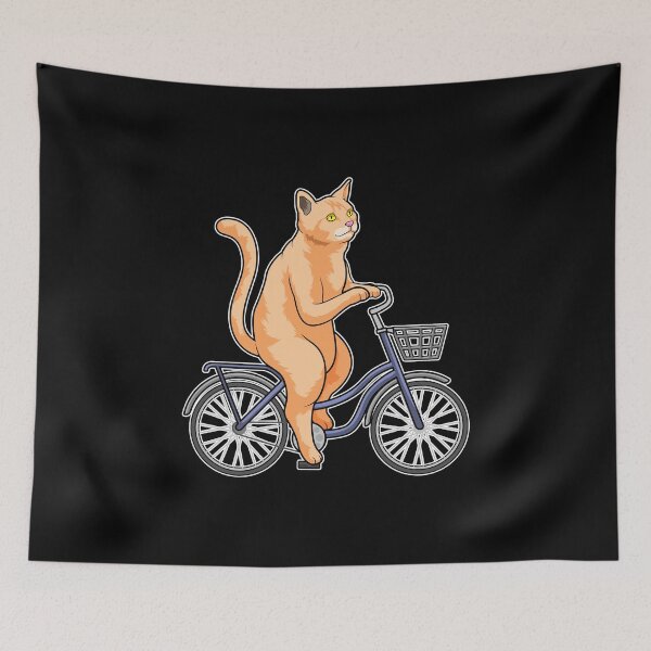 Aperçu de l'œuvre Cat with Bicycle créée et vendue par Snabdesign84.