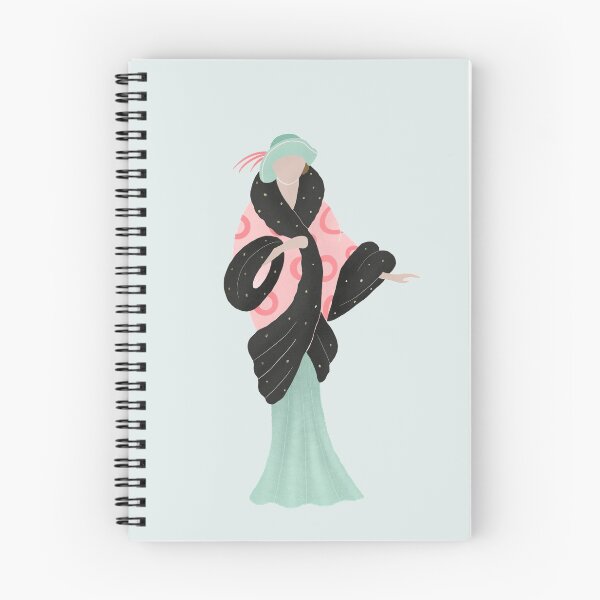 Item preview, Art deco lady in a fur coat designed and sold by Home Cyn Home.