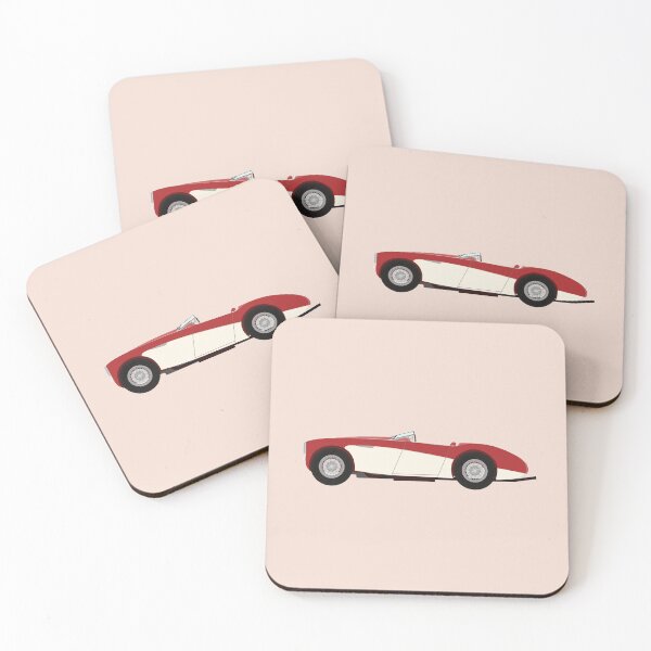 Item preview, Austin Healey 100/4 Sports Classic Car (Red & Cream) with windscreen folded down designed and sold by JHMimaging.