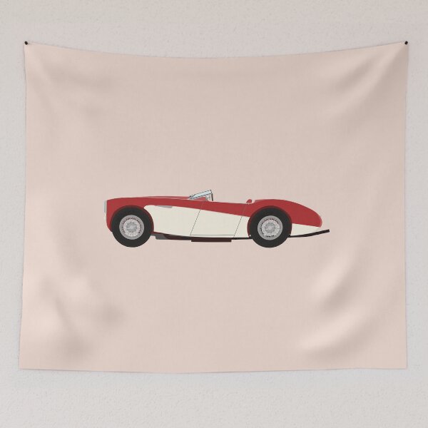 Item preview, Austin Healey 100/4 Sports Classic Car (Red & Cream) with windscreen folded down designed and sold by JHMimaging.
