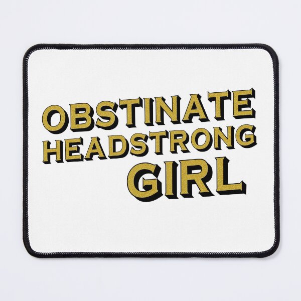 Item preview, Obstinate, headstrong girl (Pride & Prejudice) - black + gold effect designed and sold by Ofeefee.