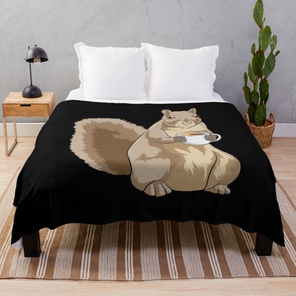 Item preview, Squirrel with Cup of Coffee designed and sold by Snabdesign84.