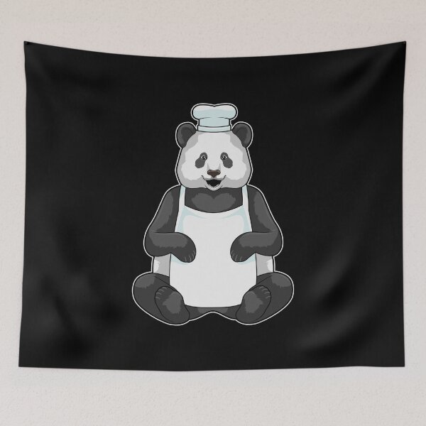 Item preview, Panda as Chef with Cooking hat designed and sold by Snabdesign84.