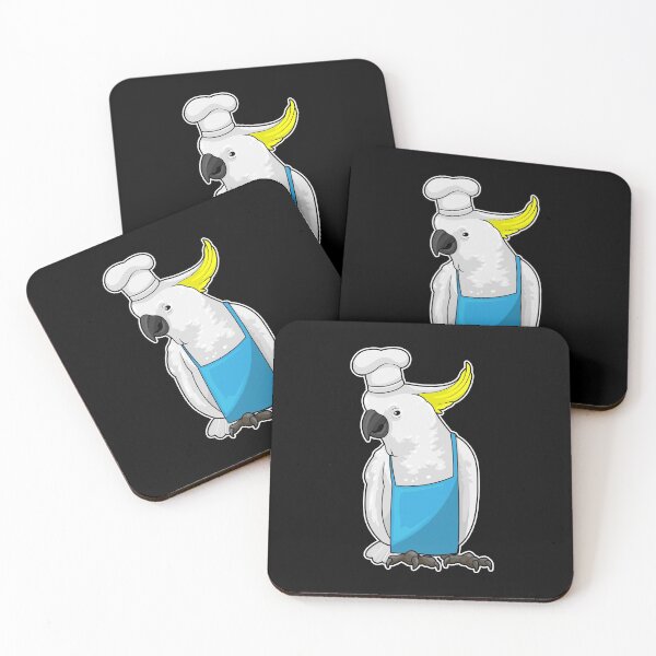 Item preview, Parrot as Chef with Cooking hat designed and sold by Snabdesign84.