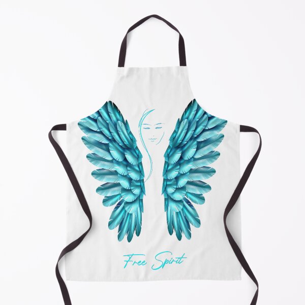 Item preview, Angel with big blue angel wings - free spirit designed and sold by MartinEngel.