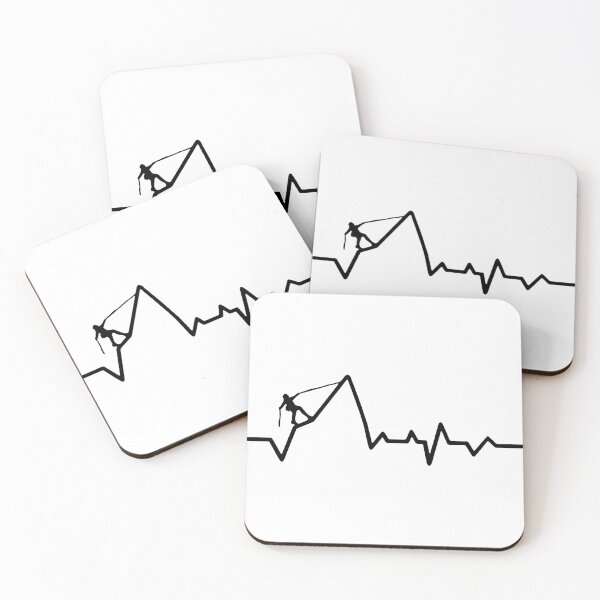 Item preview, Hiking Mountain Heartbeat Heartbeat Funny MTB Dirt Bike Art Design Happy Apparel Essential Inspiration Joy Mood Funny designed and sold by DesignByHeartUK.