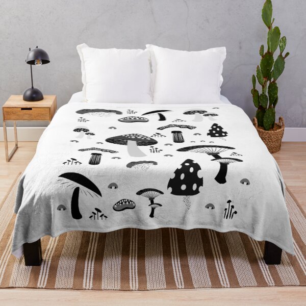 Item preview, Fungiphile Botanical Mushrooms Pattern designed and sold by TranscendFlow.