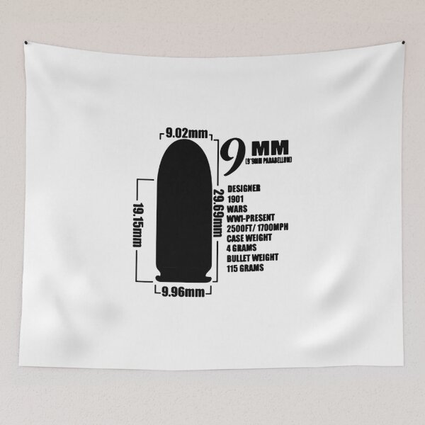 Item preview, 9mm bullet weight design Funny Holiday Xmas designed and sold by DesignByHeartUK.