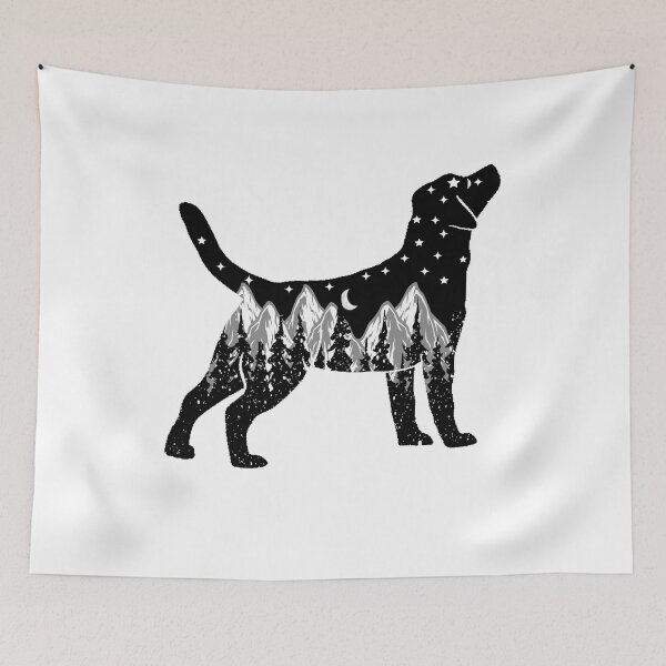 Item preview, labrador dog lover night mountain christmas gift designed and sold by alaechamlal.