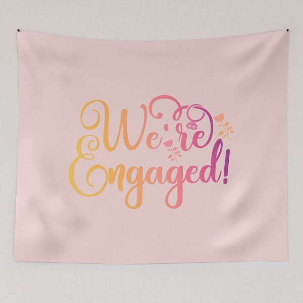 Item preview, We're Engaged designed and sold by franktact.