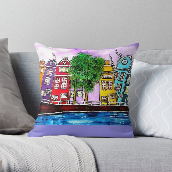 Amsterdam. Throw Pillow