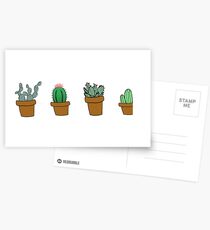 cactus hipster drawing Postcards