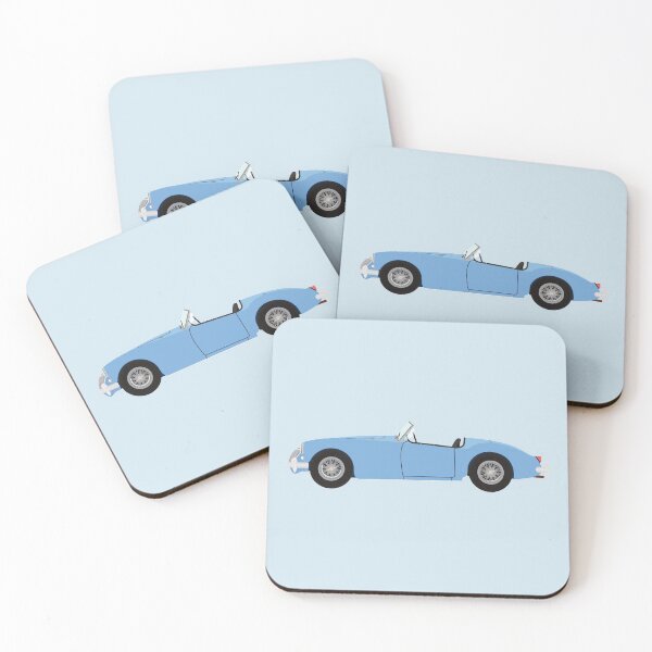 Item preview, MGA Sports Car (Iris Blue) Classic Car illustration designed and sold by JHMimaging.