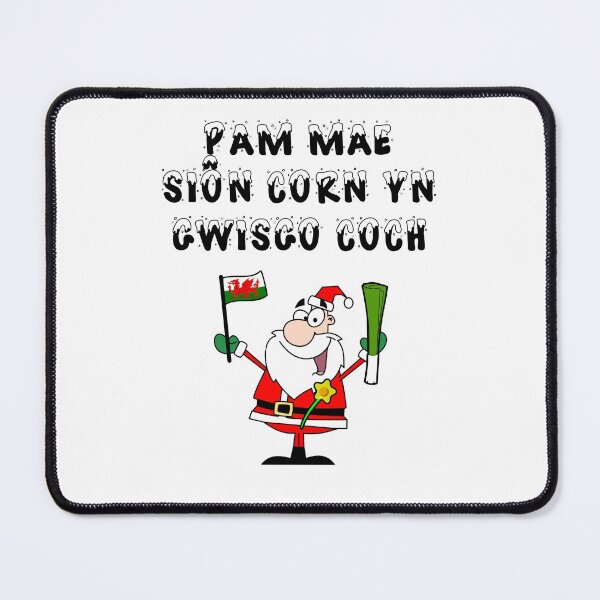 Item preview, Pam mae Sion Corn yn gwisgo coch - Funny Welsh Santa Claus for rugby fans at Christmas designed and sold by WelshStuff.