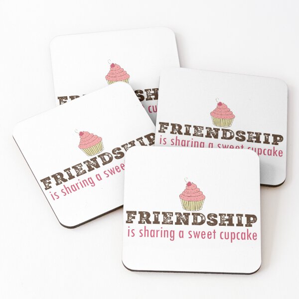 Item preview, Friendship is sharing a sweet cupcake designed and sold by Badrart.