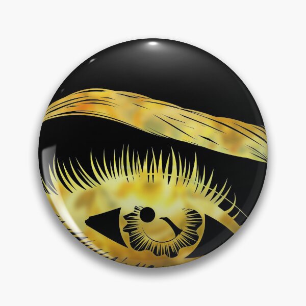 Item preview, Golden Eyes with long eyelashes and brows  designed and sold by AnnArtshock.