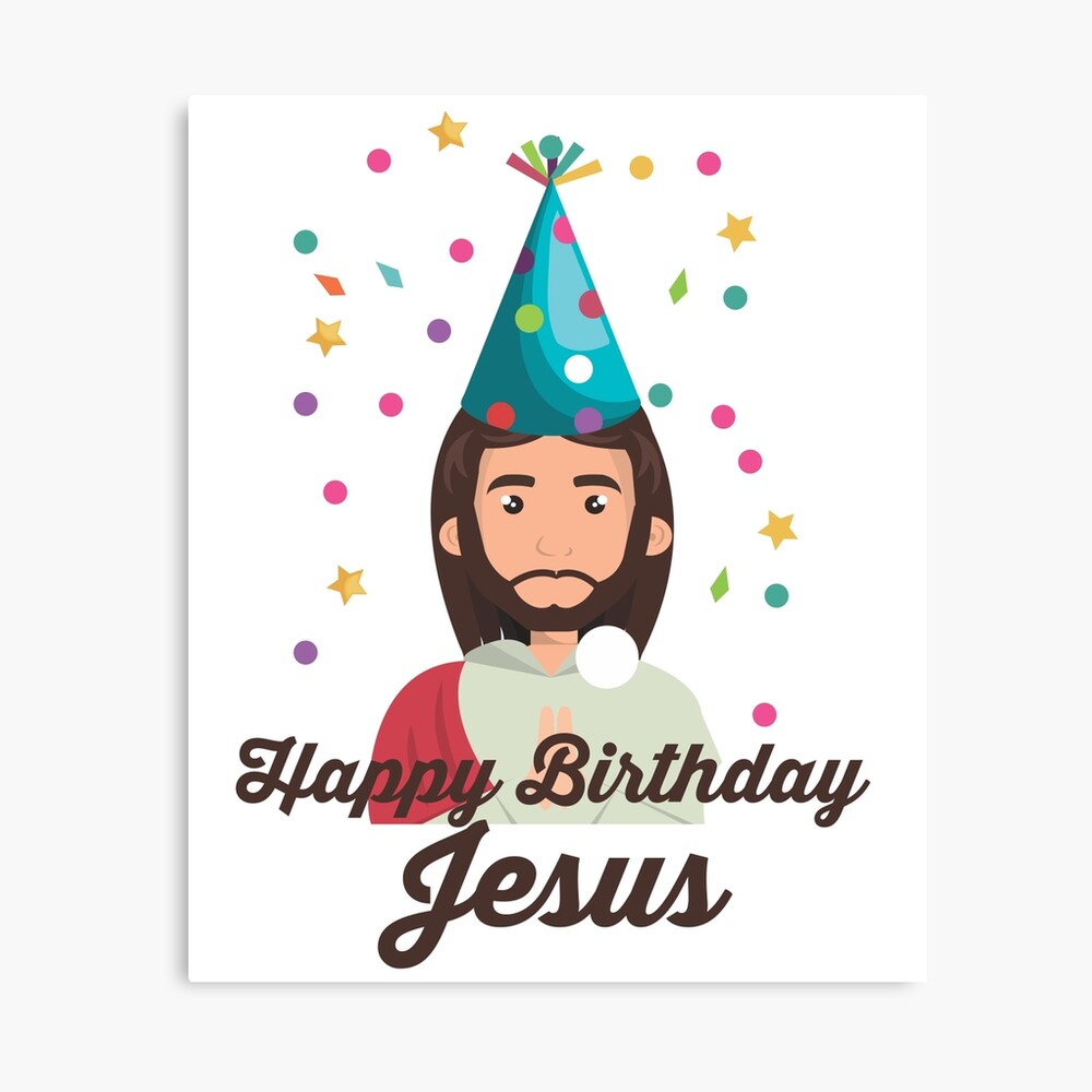 Impression Photo Joyeux Anniversaire Jesus T Shirt Noel Vacances Chretiennes Par Essetino Redbubble