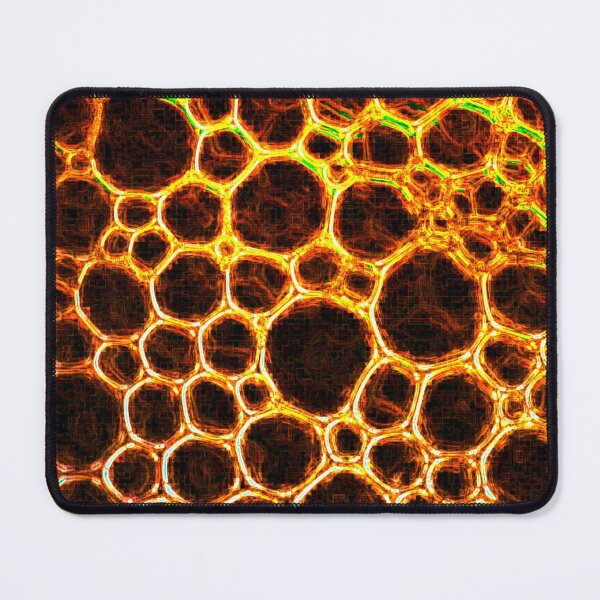 Item preview, Fiery Honeycomb – Abstract Glowing Bubble Texture designed and sold by Highlandkings.