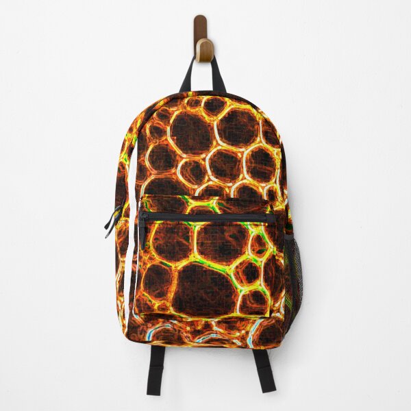 Item preview, Fiery Honeycomb – Abstract Glowing Bubble Texture designed and sold by Highlandkings.