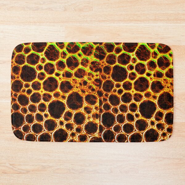 Item preview, Fiery Honeycomb – Abstract Glowing Bubble Texture designed and sold by Highlandkings.