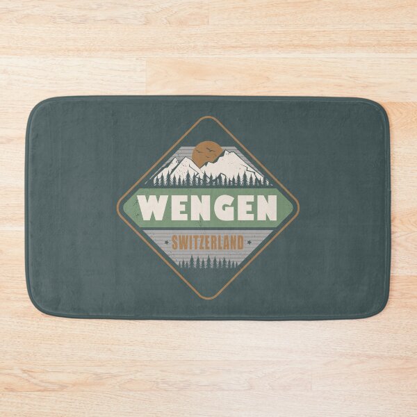 Item preview, Wengen Switzerland Vintage Hiking Design designed and sold by CynthiaGraphics.