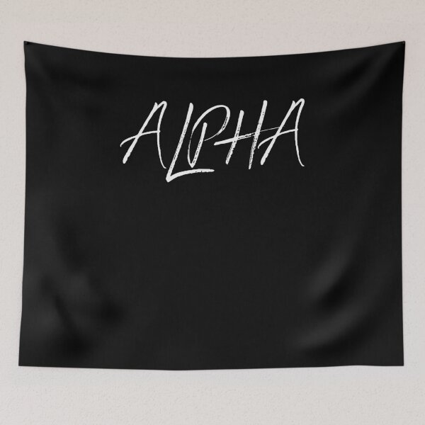 Item preview, ALPHA written in Benedict font designed and sold by primetee.