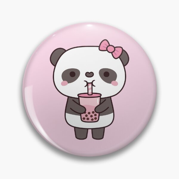 Item preview, Cute Panda Drinking Bubble Milk Tea designed and sold by rustydoodle.