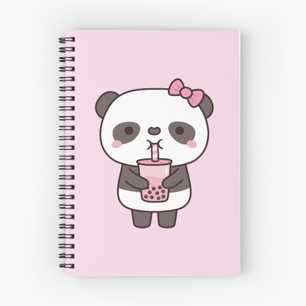 Item preview, Cute Panda Drinking Bubble Milk Tea designed and sold by rustydoodle.
