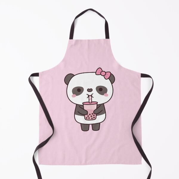 Item preview, Cute Panda Drinking Bubble Milk Tea designed and sold by rustydoodle.