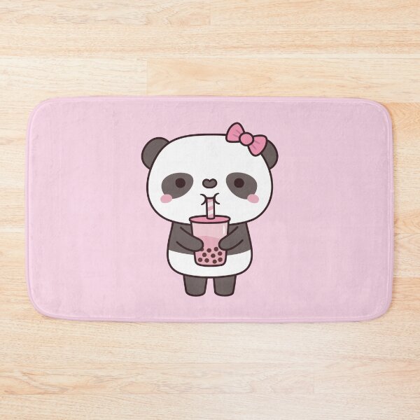 Item preview, Cute Panda Drinking Bubble Milk Tea designed and sold by rustydoodle.
