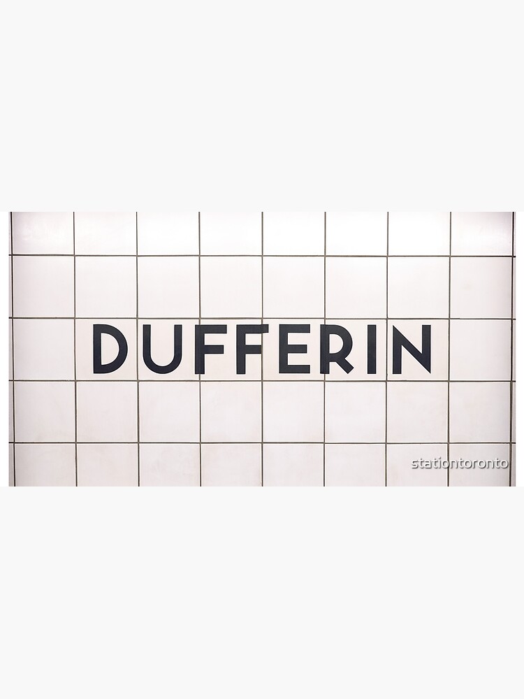 Dufferin Toronto Subway Sign by stationtoronto