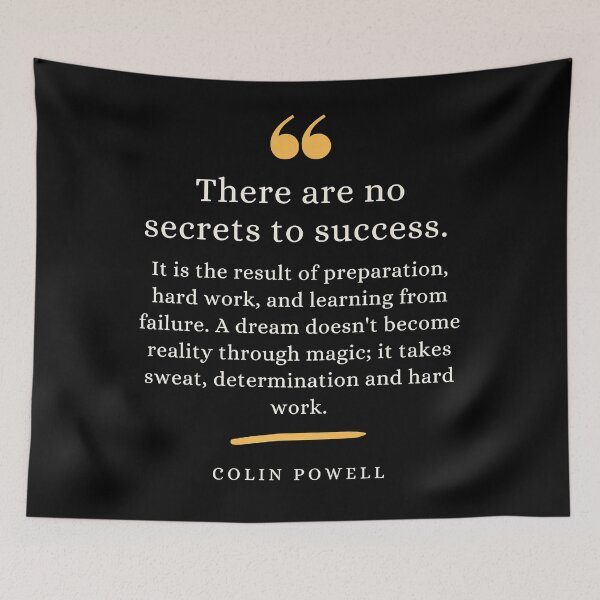 Item preview, Colin Powell Leadership Quote Secrets to Success designed and sold by PruitMaebel.
