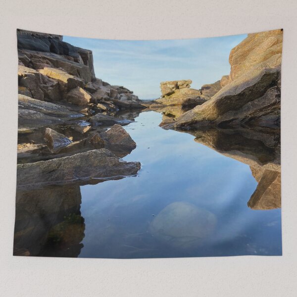 Item preview, Beautiful photo of cliff and ocean  designed and sold by HenrikGPhoto.