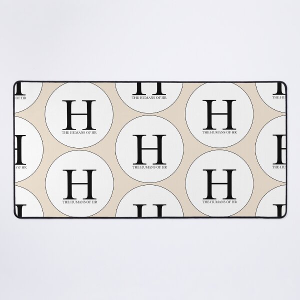 The Humans of HR Classic Logo (White) Desk Mat