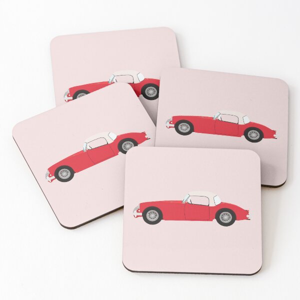 Item preview, MGA Sports Car (Red) with Hardtop Classic Car illustration designed and sold by JHMimaging.