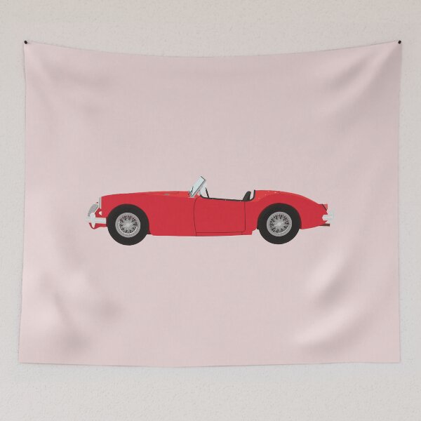 Item preview, MGA Sports Car (Red) Classic Car illustration designed and sold by JHMimaging.