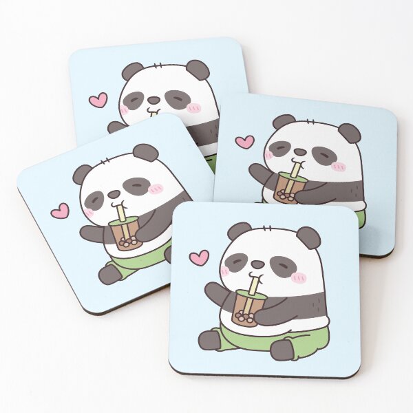 Item preview, Cute Chubby Panda Loves Bubble Tea designed and sold by rustydoodle.