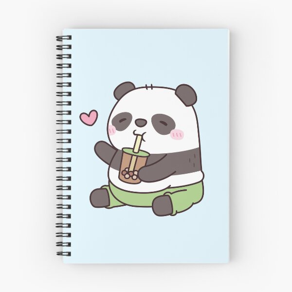 Item preview, Cute Chubby Panda Loves Bubble Tea designed and sold by rustydoodle.