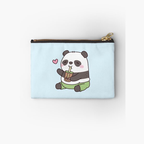 Item preview, Cute Chubby Panda Loves Bubble Tea designed and sold by rustydoodle.