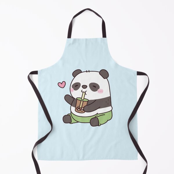 Item preview, Cute Chubby Panda Loves Bubble Tea designed and sold by rustydoodle.