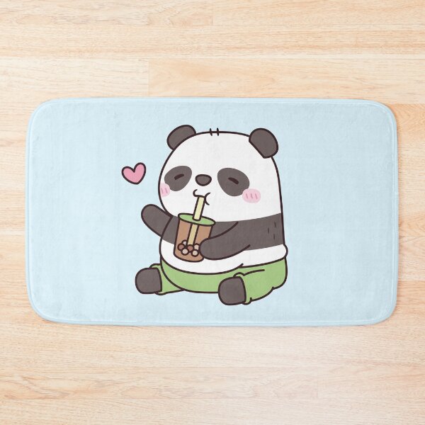 Item preview, Cute Chubby Panda Loves Bubble Tea designed and sold by rustydoodle.