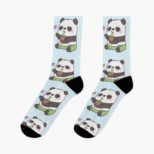 Item preview, Cute Chubby Panda Loves Bubble Tea designed and sold by rustydoodle.