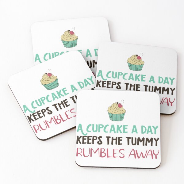 Item preview, A cupcake a day, keeps the tummy rumbles away designed and sold by Badrart.