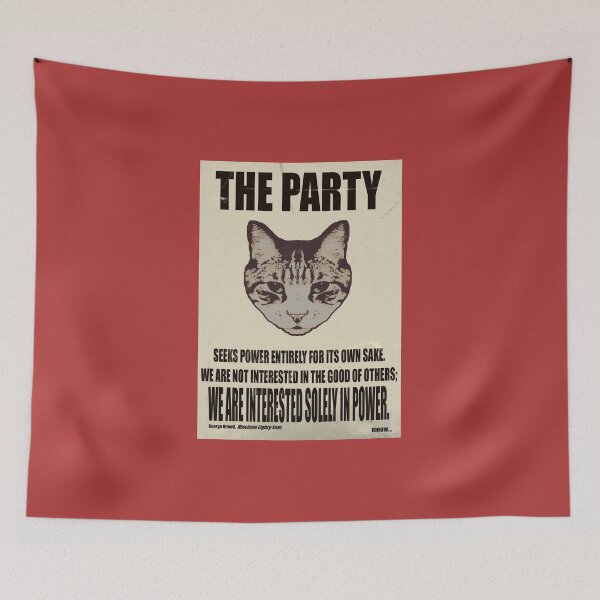 Item preview, Orwellian Cat Is Not Interested designed and sold by Margaret Bryant.