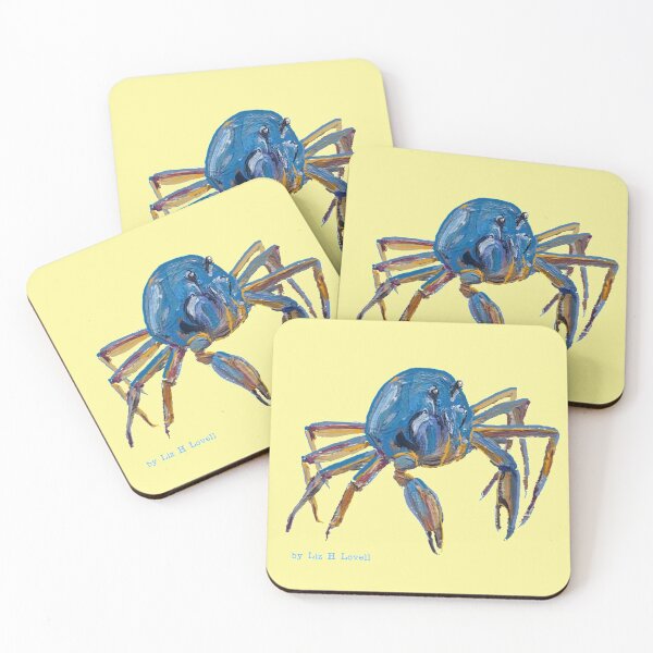 Item preview, March Forth Blue Soldier Crab designed and sold by Liz HL Art Shop.
