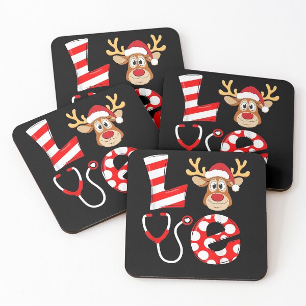 Item preview, Christmas Nurse Love NICU RN ER Santa Reindeer Nurse Hat Elf  designed and sold by PruitMaebel.