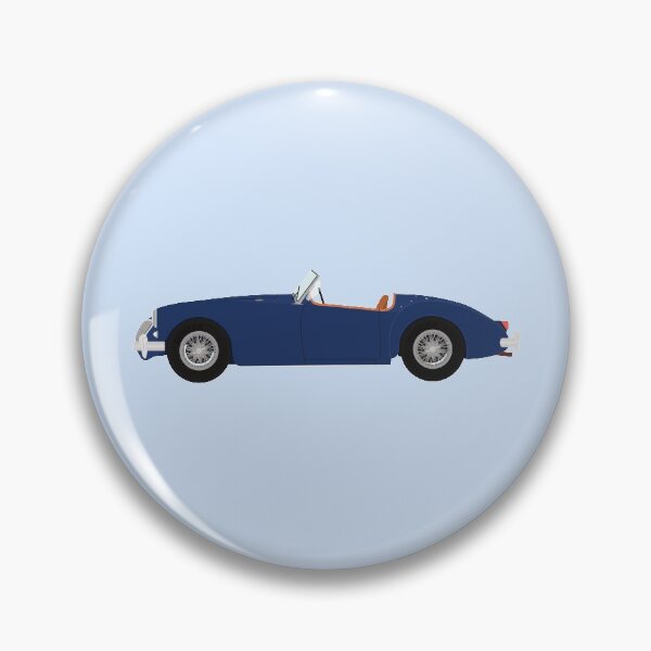 Aperçu de l'œuvre Illustration de voiture classique MGA Sports Car (bleu) créée et vendue par JHMimaging.