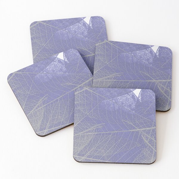 Item preview, Frosted Leaf Veins – Cool Botanical Texture Art designed and sold by Highlandkings.