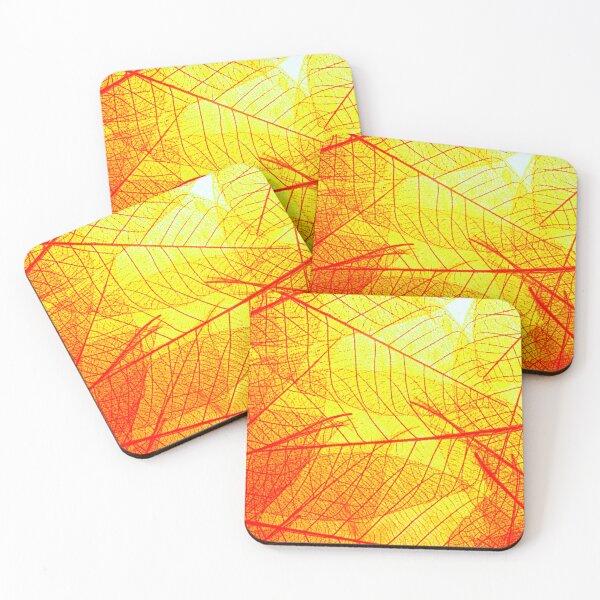Item preview, Fiery Leaf Veins – Autumn Glow Nature Art designed and sold by Highlandkings.