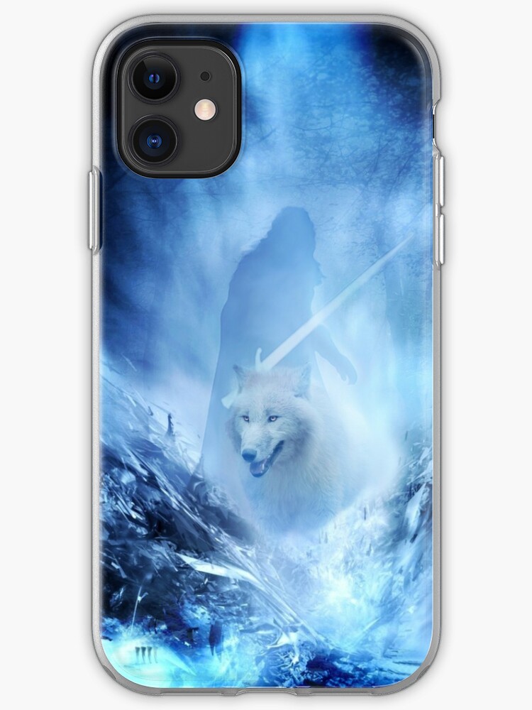 Jon Snow And Ghost Game Of Thrones Winter Is Here Iphone Case